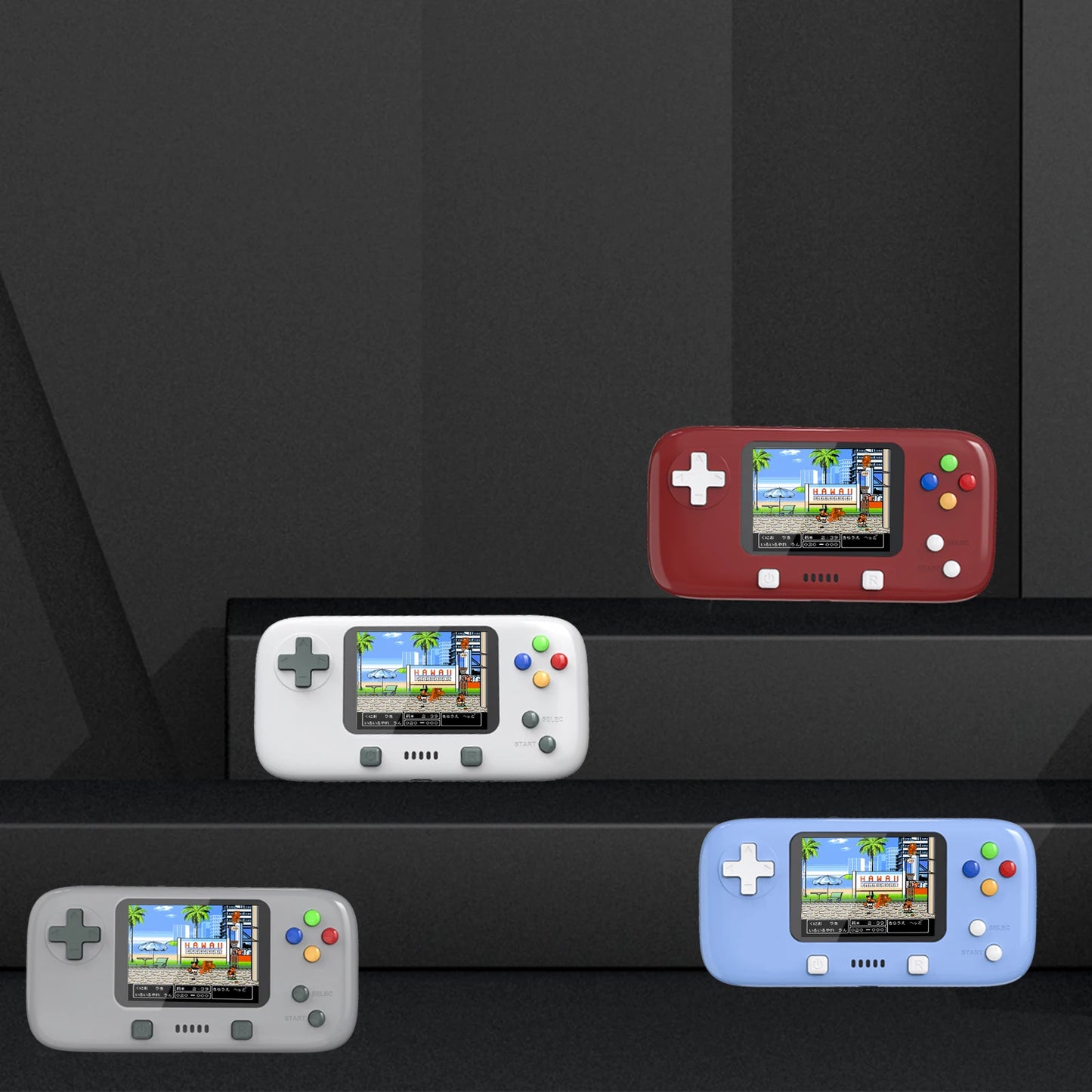 GAMINJA GC76 400 IN 1 Classic Games Handheld Pocket Game Console 2.8inch Video Game Console Portable Handheld Game for Kids Gift