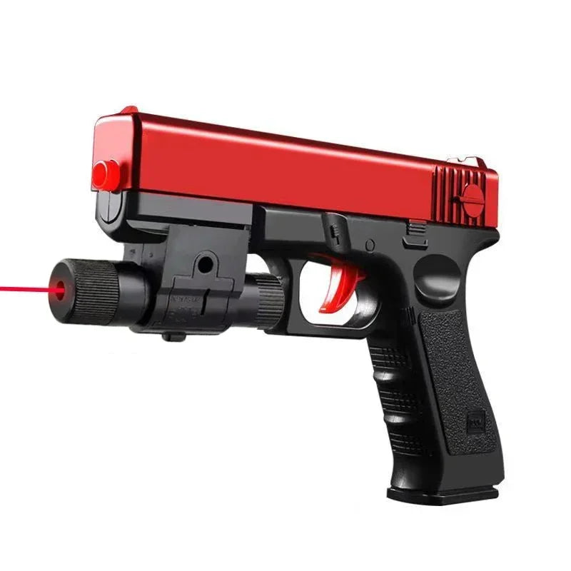 2025 Manual G17 Toy Gun With Laser Water Ball Bullet Airsoft Pistol Outdoor Sports CS Game Weapon for Children Gift