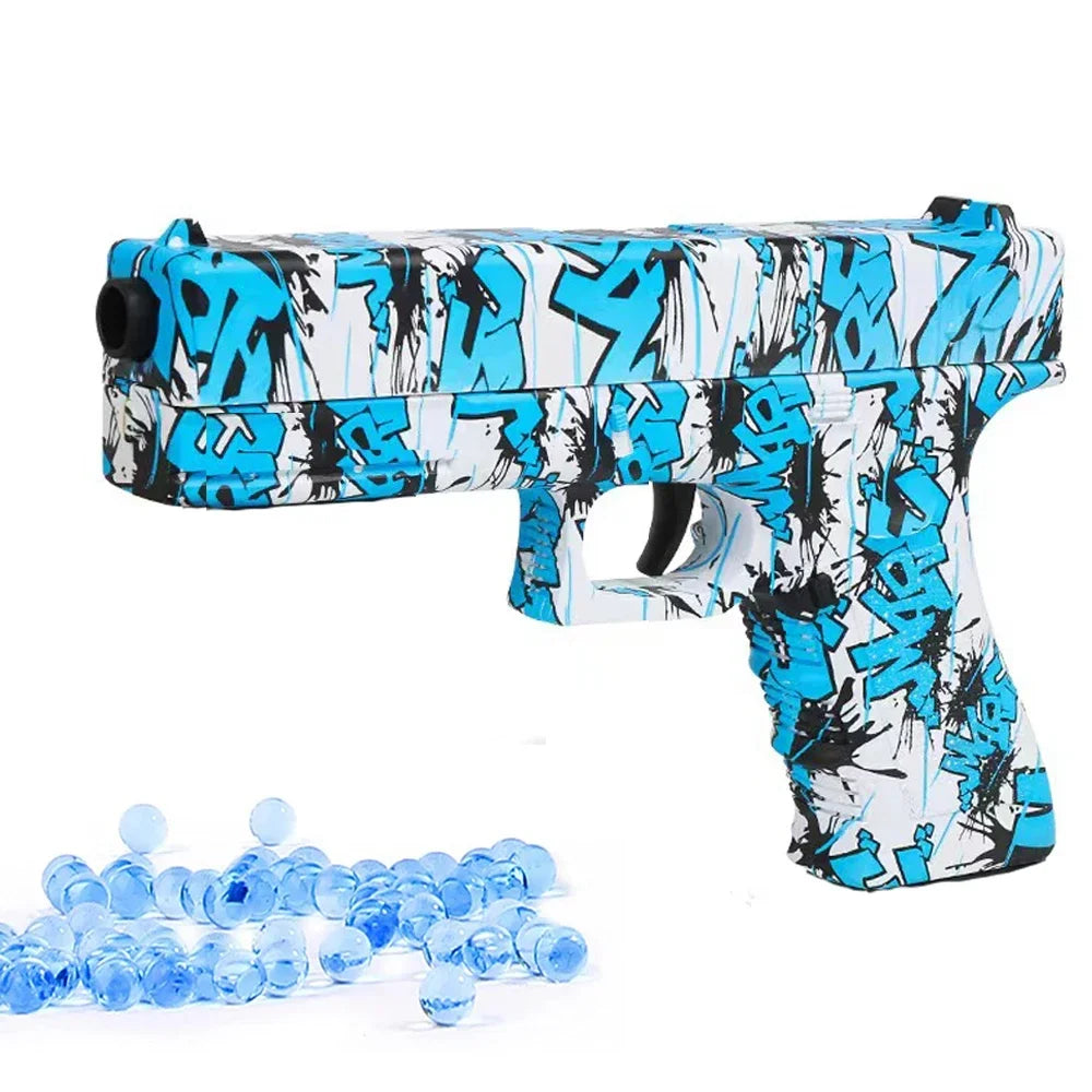 2025 Manual G17 Toy Gun With Laser Water Ball Bullet Airsoft Pistol Outdoor Sports CS Game Weapon for Children Gift