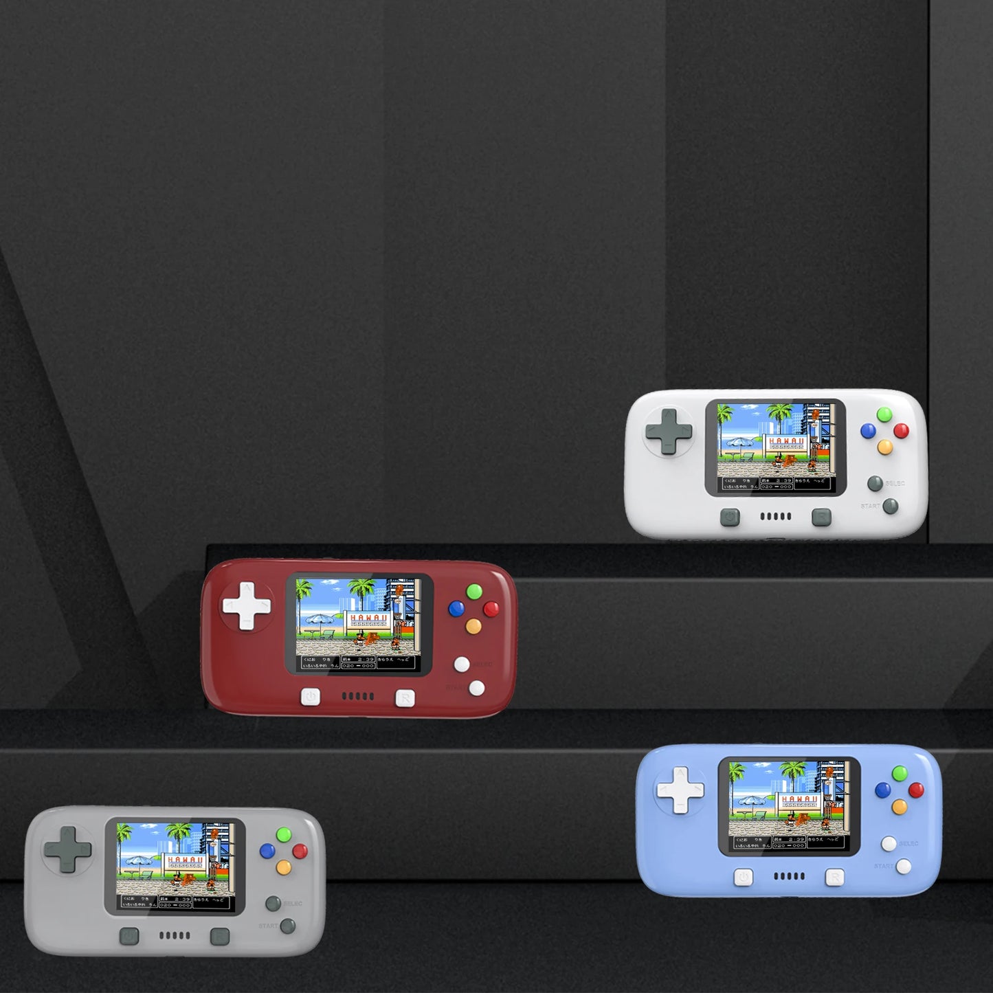 GAMINJA GC76 400 IN 1 Classic Games Handheld Pocket Game Console 2.8inch Video Game Console Portable Handheld Game for Kids Gift