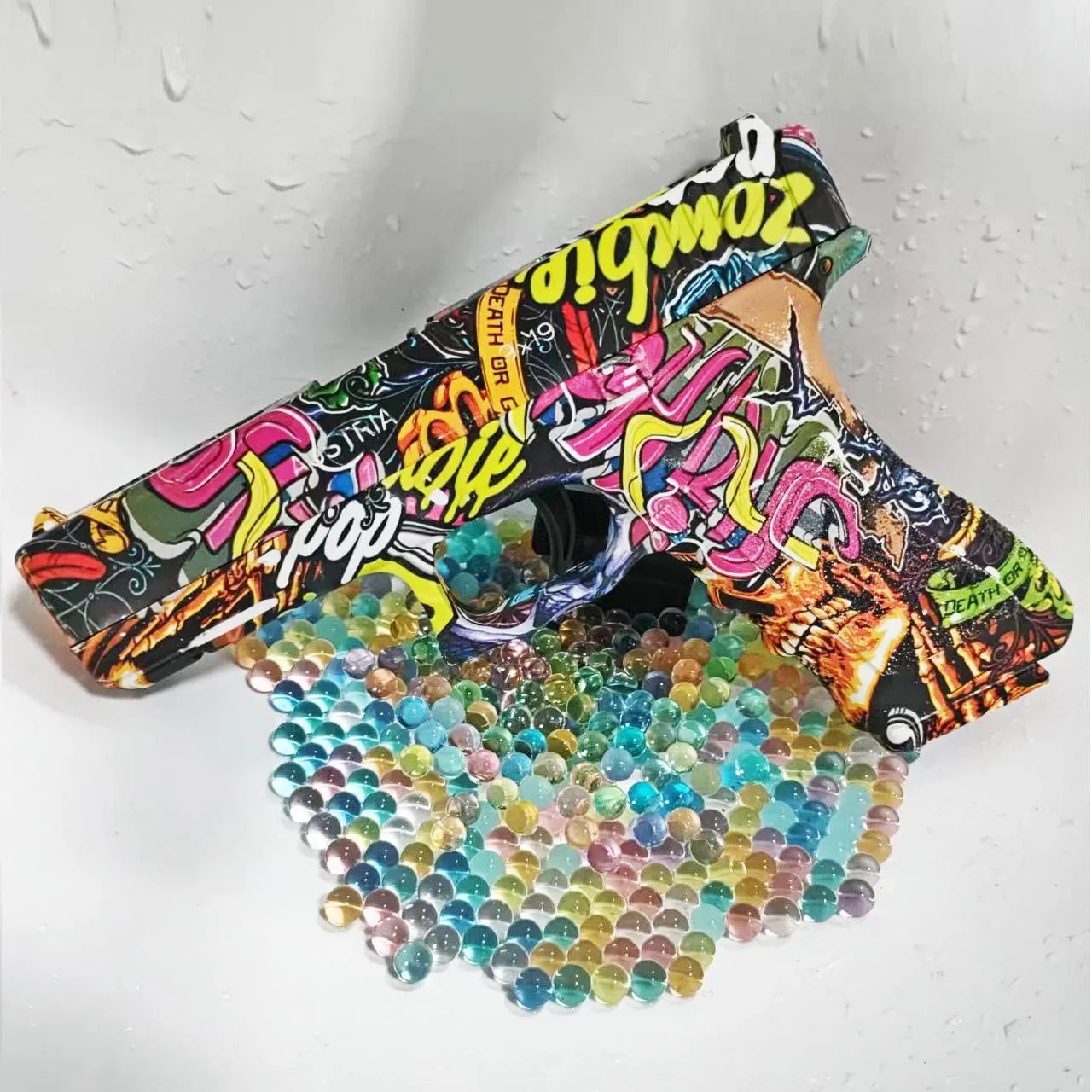 2025 Manual G17 Toy Gun With Laser Water Ball Bullet Airsoft Pistol Outdoor Sports CS Game Weapon for Children Gift