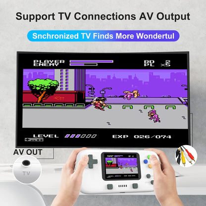 GAMINJA GC76 400 IN 1 Classic Games Handheld Pocket Game Console 2.8inch Video Game Console Portable Handheld Game for Kids Gift