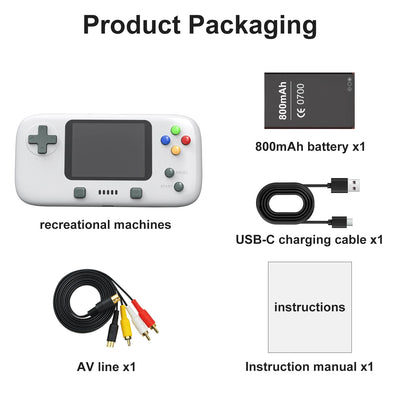 GAMINJA GC76 400 IN 1 Classic Games Handheld Pocket Game Console 2.8inch Video Game Console Portable Handheld Game for Kids Gift