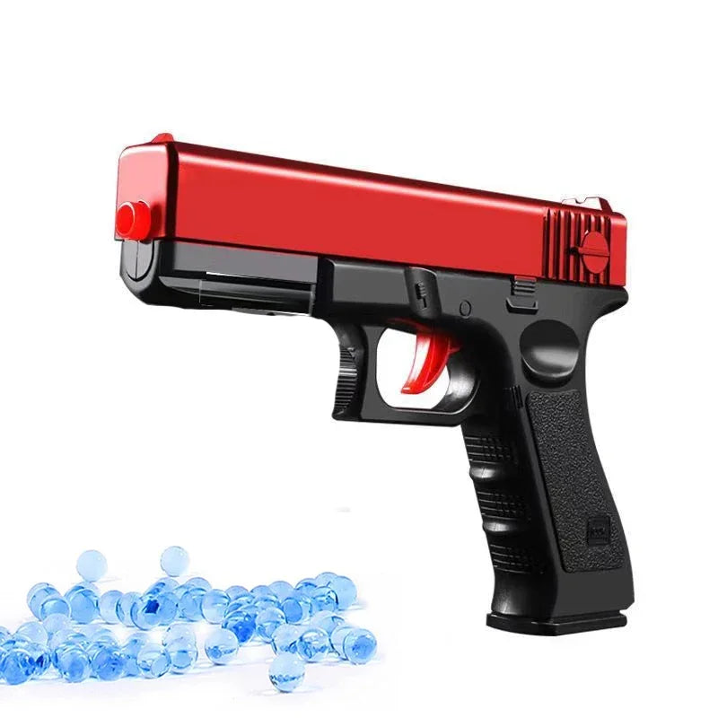 2025 Manual G17 Toy Gun With Laser Water Ball Bullet Airsoft Pistol Outdoor Sports CS Game Weapon for Children Gift